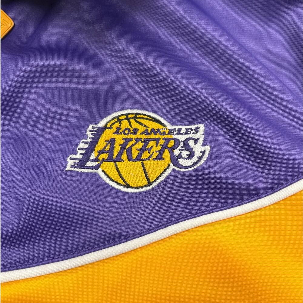 Los Angeles Lakers UNK Blue Label Track Jacket Purple Gold Medium - Picture 3 of 5